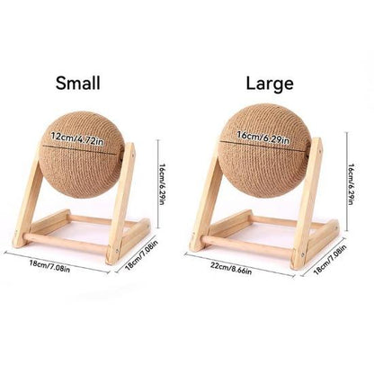 Interactive Cat Scratching Globe with Sisal for Furniture Protection-Cat Scratching Post-4-Colydia