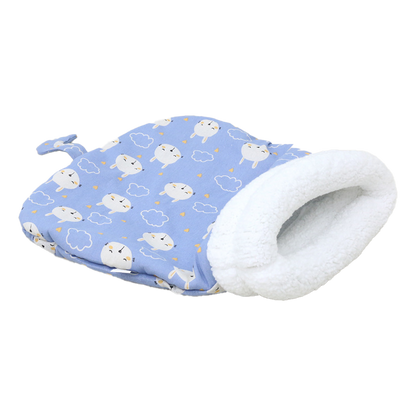 Cat cocoon bed with secure and cozy design.
-Blue Bunny-8-Colydia