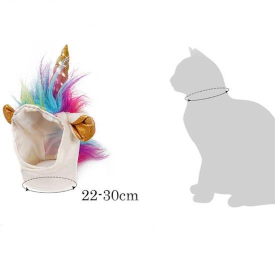 Whimsical Caticorn Hat for Cats - Turn Your Feline into a Unicorn-Pet Costume Accessory-4-Colydia