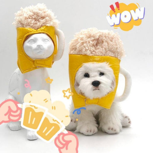 Fun Kawaii Beer Mug Hat for Cats & Dogs – Adorable Party Ready Accessory-Pet Accessory-1-Colydia