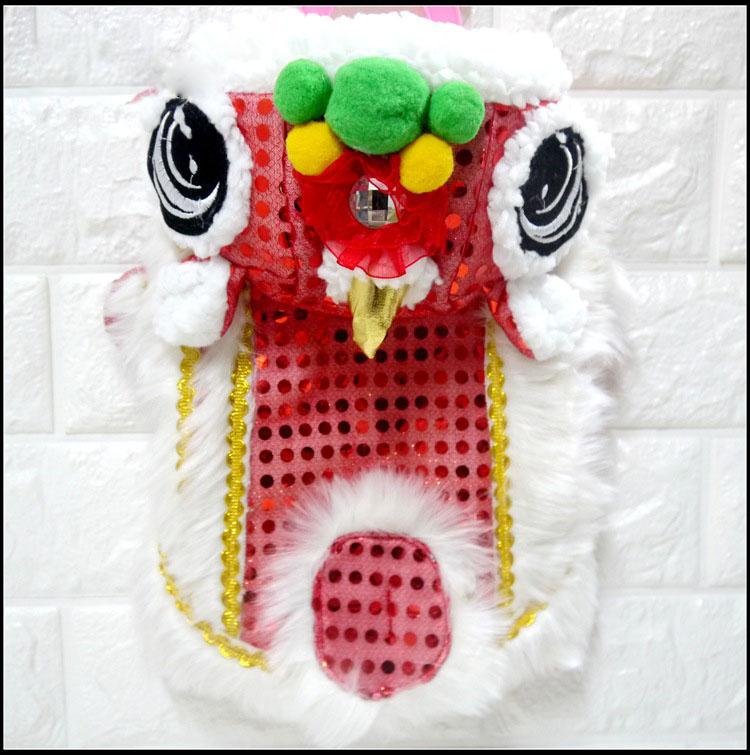 Pet Lion Dance Costume - Vibrant Attire for Joy & Prosperity-Pet Costume-1-Colydia