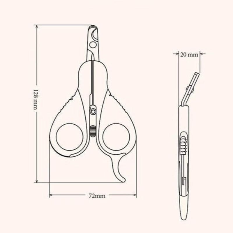 Ergonomic Cat Nail Clipper Scissors with Safety Latch and Comfort Grip-Pet Nail Clipper Scissors-8-Colydia