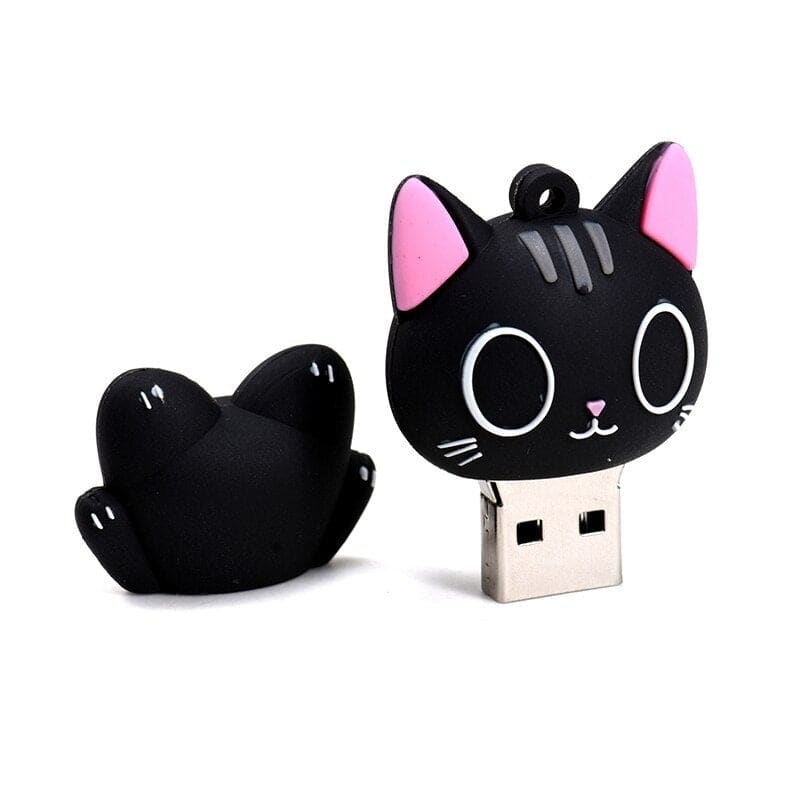 Adorable Cat USB 2.0 Flash Drive - Large Capacity, PC/Mac Compatible-Cat USB Flash Drive-5-Colydia