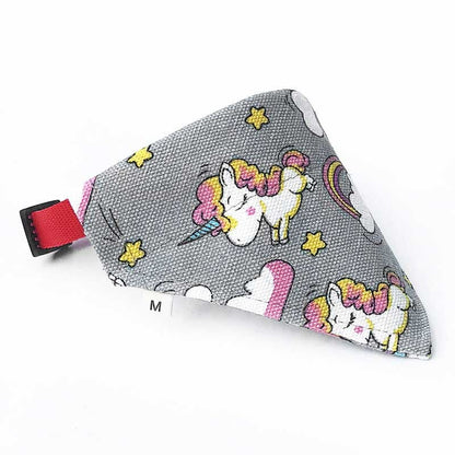 Vibrant Cat Bandana Collar with Quick-Release | Adjustable Sizes-Cat Accessories-Unicorn-S-6-Colydia