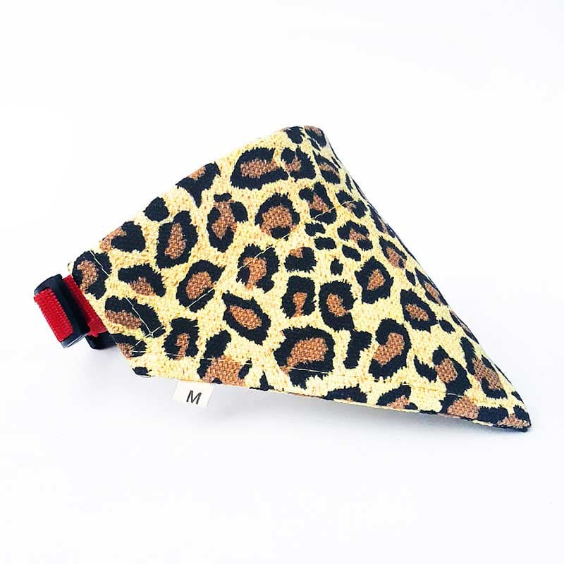 Vibrant Cat Bandana Collar with Quick-Release | Adjustable Sizes-Cat Accessories-Leopard-S-3-Colydia