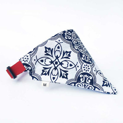 Vibrant Cat Bandana Collar with Quick-Release | Adjustable Sizes-Cat Accessories-White Rosette-S-4-Colydia