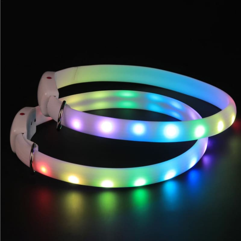 USB Rechargeable LED Anti-Loss Collar for Cats - Adjustable and Safe-LED Safety Collar for Pets-1-Colydia