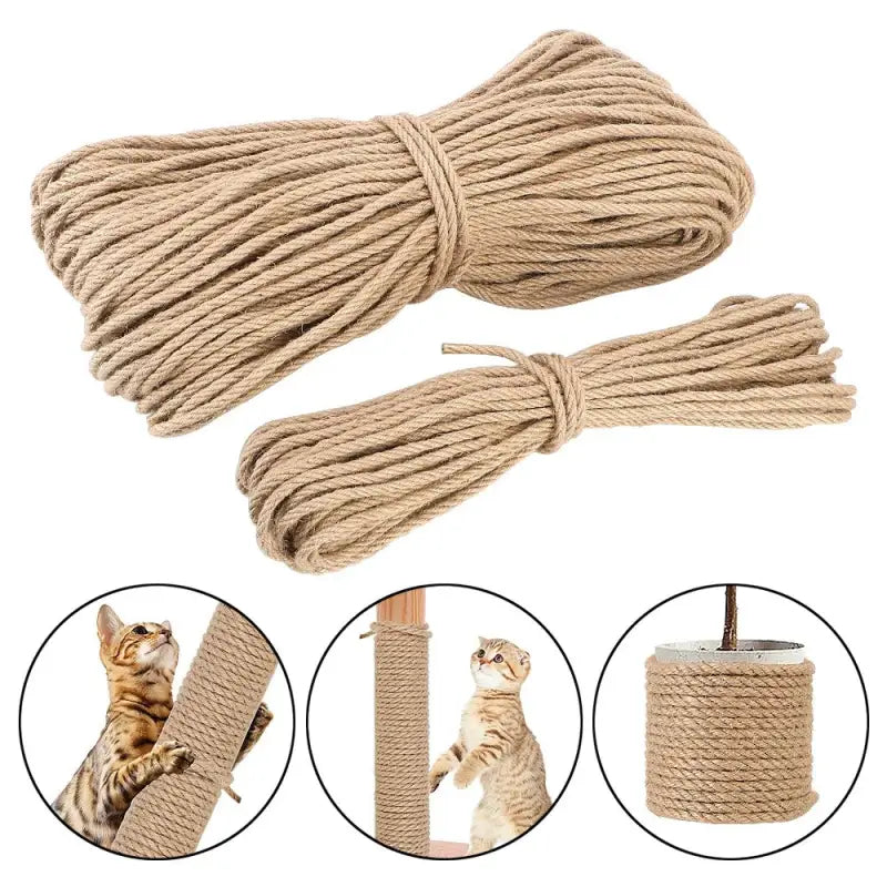 Durable Natural Sisal Cat Scratching Rope 10m - Protect Furniture-Cat Scratching Rope-3-Colydia