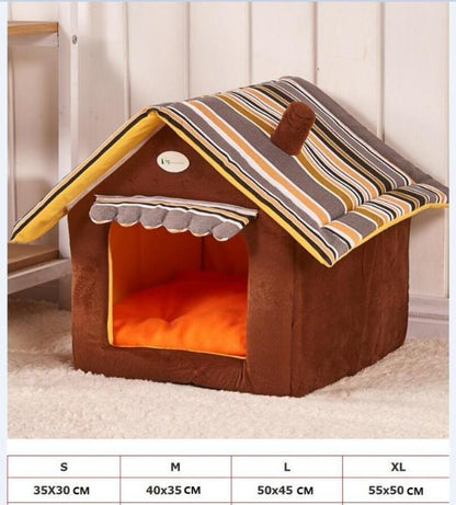 Stylish Pet House with Removable Cover - Cosy Canvas Design-Pet House-3-Colydia