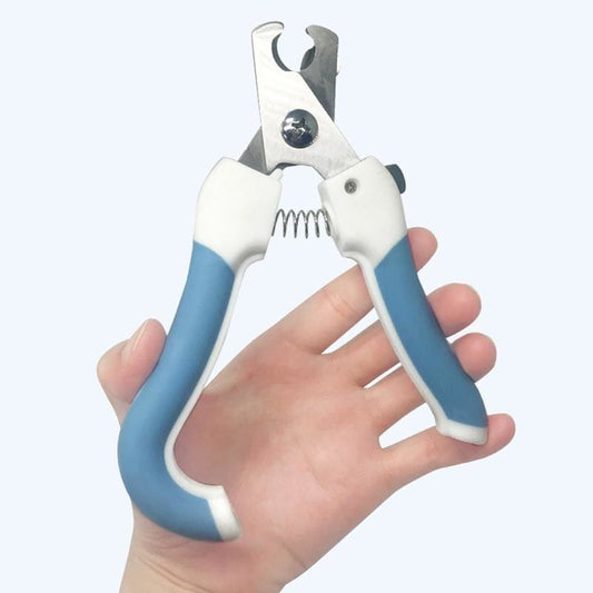 Stainless Steel Cat Nail Clipper with Safety Lock and Rubber Grip-Cat Nail Clipper-14x6cm-1-Colydia