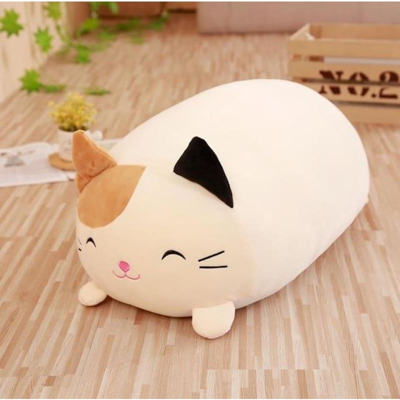 Super Soft Embroidered Smiling Cat Cushion for Cozy Relaxation-Cushion-30 cm-1-Colydia