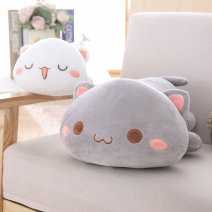 Kawaii Cat Plush Pillow - Soft, Adorable & Cozy for All Ages-Plush Pillow-1-Colydia