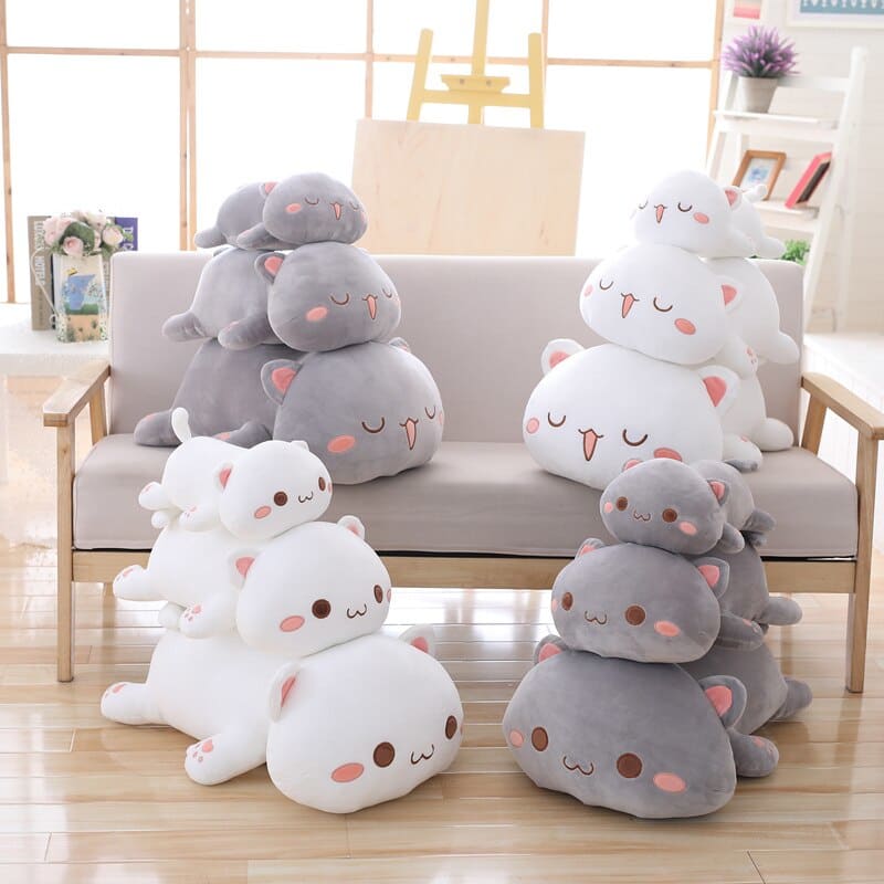 Kawaii Cat Plush Pillow - Soft, Adorable & Cozy for All Ages-Plush Pillow-5-Colydia