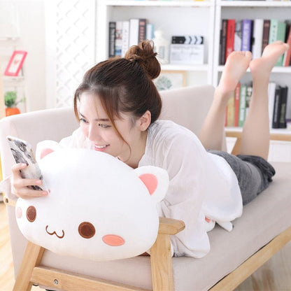 Kawaii Cat Plush Pillow - Soft, Adorable & Cozy for All Ages-Plush Pillow-4-Colydia