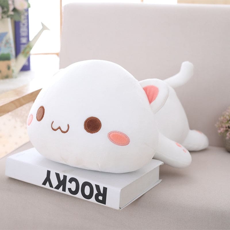 Kawaii Cat Plush Pillow - Soft, Adorable & Cozy for All Ages-Plush Pillow-White 1-40 cm-6-Colydia