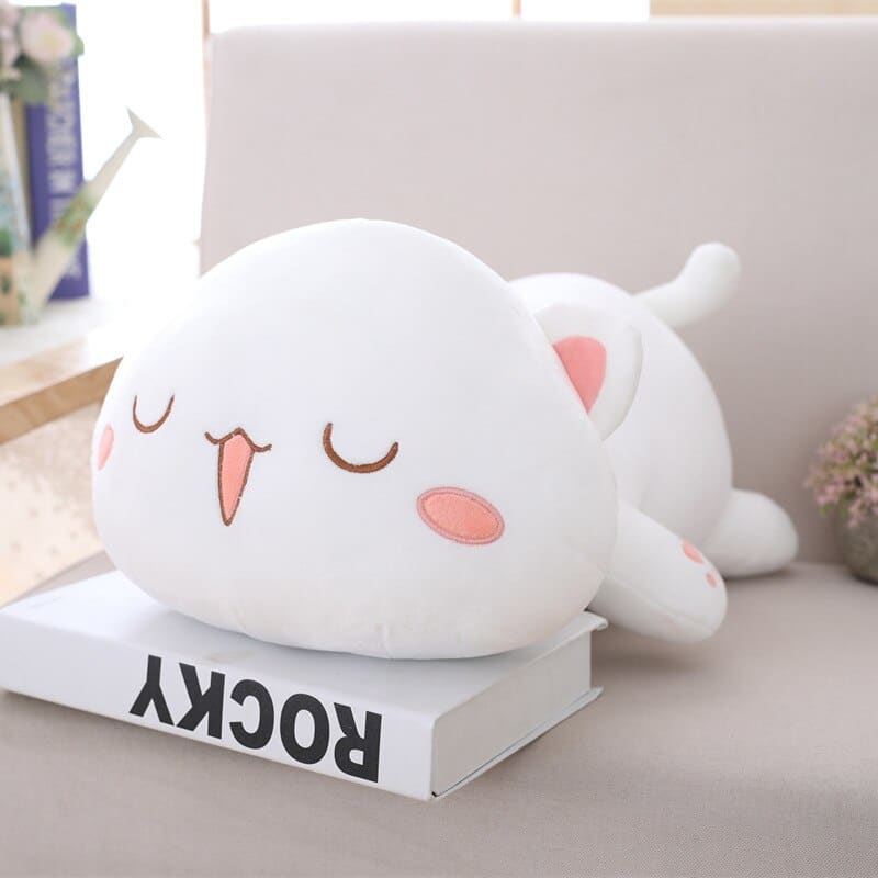 Kawaii Cat Plush Pillow - Soft, Adorable & Cozy for All Ages-Plush Pillow-White 2-40 cm-8-Colydia