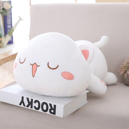 Kawaii Cat Plush Pillow - Soft, Adorable & Cozy for All Ages-Plush Pillow-White 2-40 cm-8-Colydia