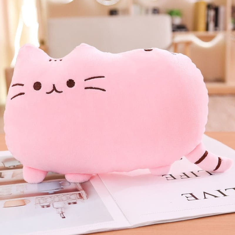 Kawaii Cat Plush Pillow - Soft Cuddle Companion for All Ages-Product Type: Plush Pillow-50 cm-Pink cat-6-Colydia