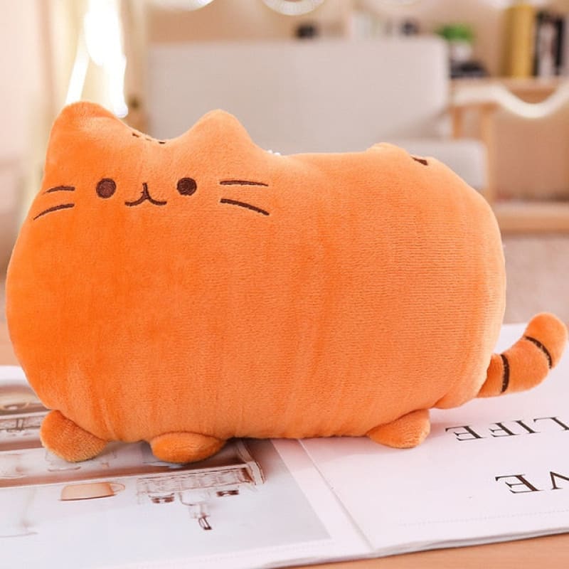 Kawaii Cat Plush Pillow - Soft Cuddle Companion for All Ages-Product Type: Plush Pillow-50 cm-Orange cat-7-Colydia