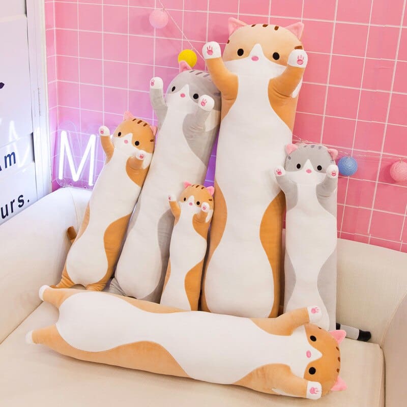 Kawaii Cat Body Pillow Plush – Cozy, Soft, 100% Cotton Cushion-Plush Body Pillow-6-Colydia