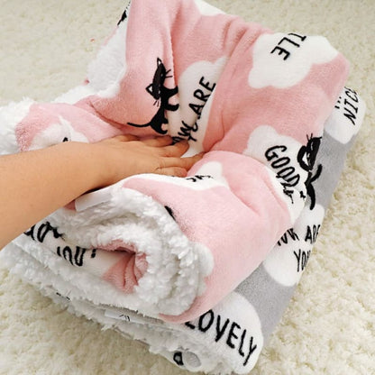 Cozy Cat Blanket | Polyester, Machine Washable & Multi-Use-Cat Blanket-2-Colydia