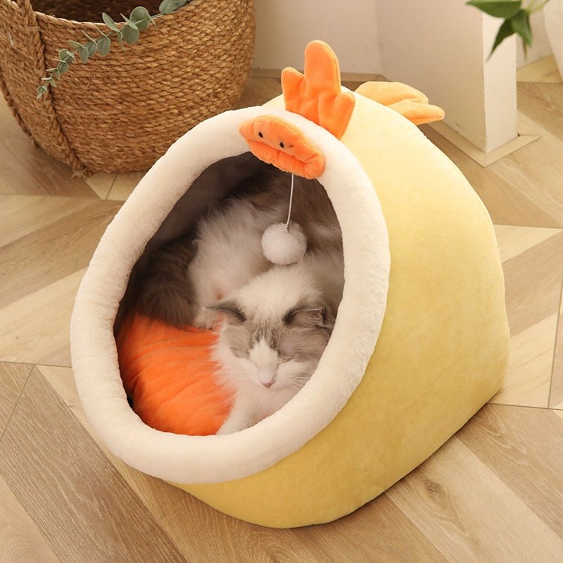 Cozy Cat Themed Beds-Cat Bed-Chick-S (31X30X28cm)-4-Colydia