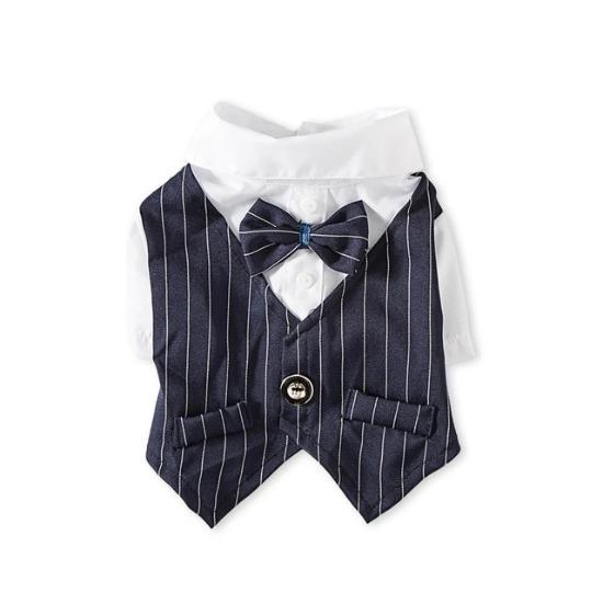 Pet Tuxedo for Cats & Dogs - Stylish Outfit for Special Occasions-Pet Tuxedo-Blue-XS-8-Colydia