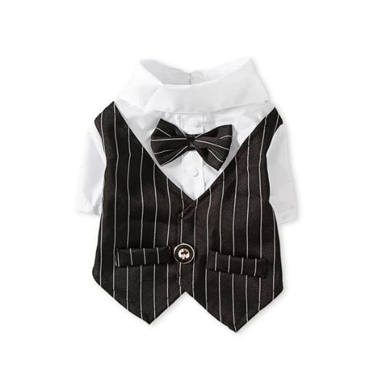 Pet Tuxedo for Cats & Dogs - Stylish Outfit for Special Occasions-Pet Tuxedo-Black-XS-2-Colydia