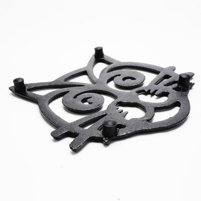 Vintage Black Cat Cast Iron Trivet - Durable, Decorative & Unique-Cast Iron Trivet-4-Colydia