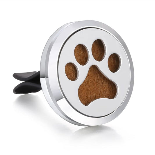 Cat-Shaped Car Essential Oil Diffuser with Stainless Steel Design-Car Essential Oil Diffuser-Paw Pads-1-Colydia