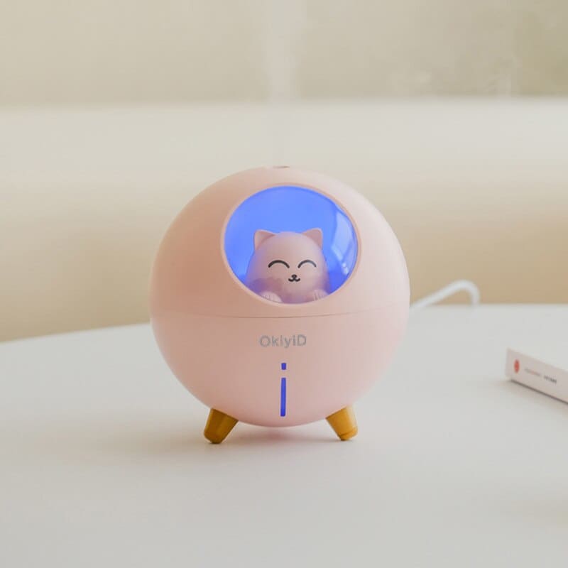 Cute Cat Spaceship Ultrasonic Air Humidifier Essential Oil Diffuser-Ultrasonic Air Humidifier and Essential Oil Diffuser-11-Colydia