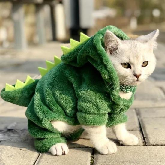 Whimsical Pet Dinosaur Costume Jumpsuit for Memorable Halloween Photos-Pet Costume-1-Colydia