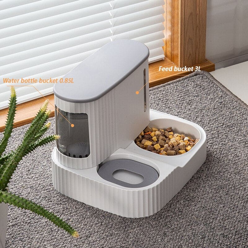 Large Capacity Cat Feeder & Water Dispenser for Summer Hydration-Automatic Pet Feeder & Water Dispenser-8-Colydia