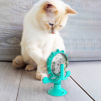 Interactive Cat Treat Dispenser with Suction Cup Base - Fun Puzzle Toy-Cat Treat Dispenser Toy-6-Colydia