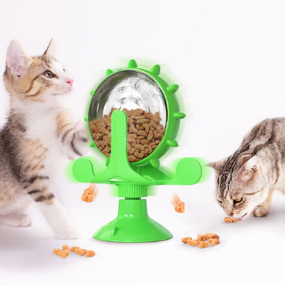 Interactive Cat Treat Dispenser with Suction Cup Base - Fun Puzzle Toy-Cat Treat Dispenser Toy-1-Colydia