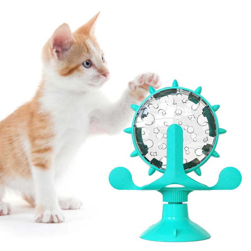 Interactive Cat Treat Dispenser with Suction Cup Base - Fun Puzzle Toy-Cat Treat Dispenser Toy-4-Colydia