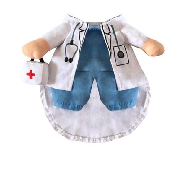 Pet Doctor Costume for Cats & Dogs - Adorable Vet Outfit with Comfort-Pet Costume-3-Colydia