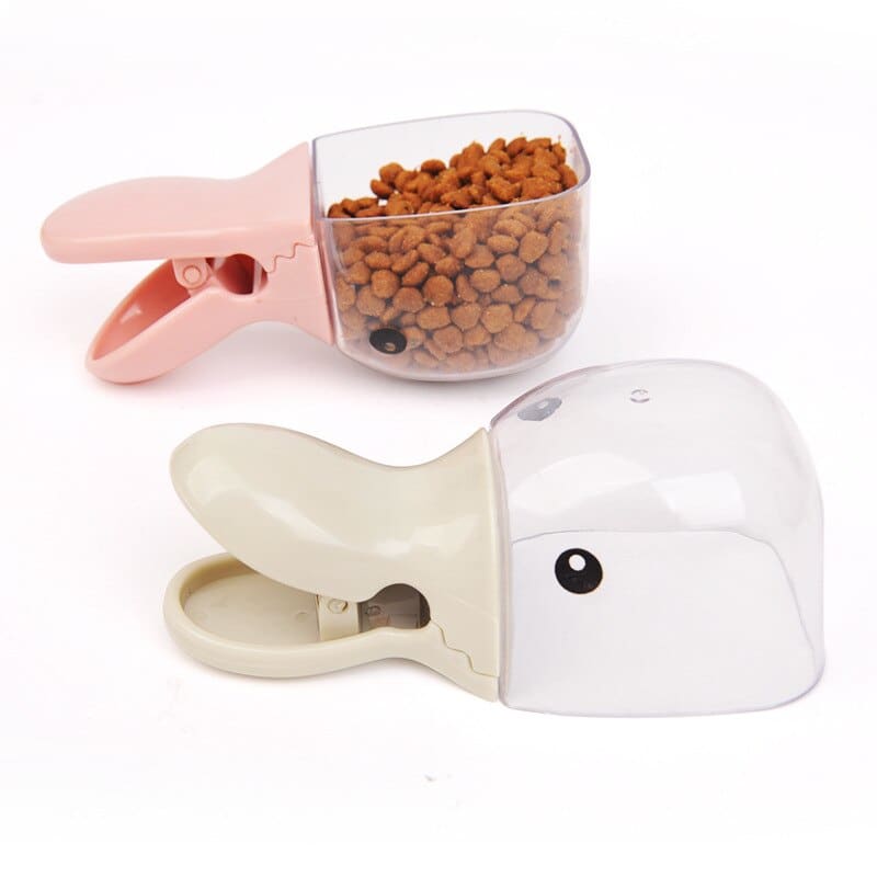 Ergonomic 2-in-1 Cat Food Scoop with Clip for Freshness-Pet Food Scoop-5-Colydia