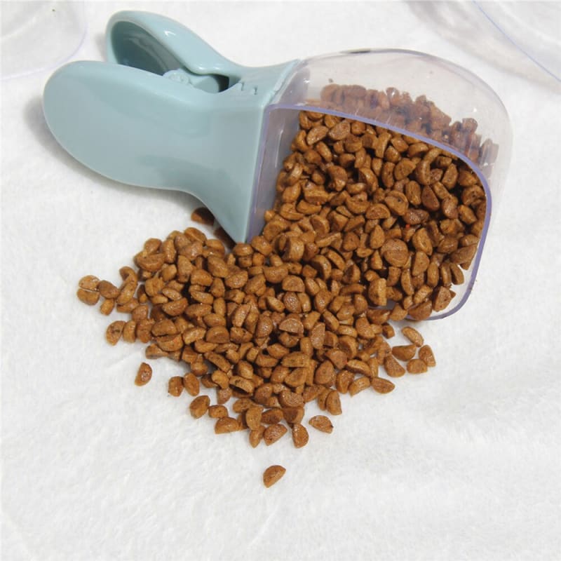 Ergonomic 2-in-1 Cat Food Scoop with Clip for Freshness-Pet Food Scoop-3-Colydia