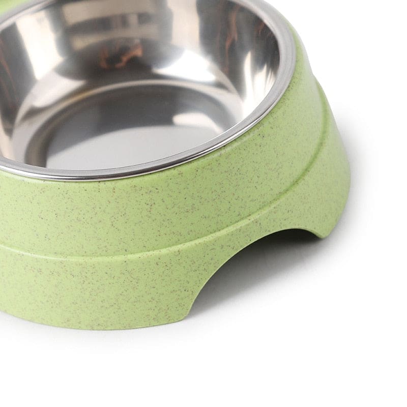 Colorful Double Stainless Steel Cat Bowl with Non-Slip Base-Cat Feeding Bowl Set-4-Colydia