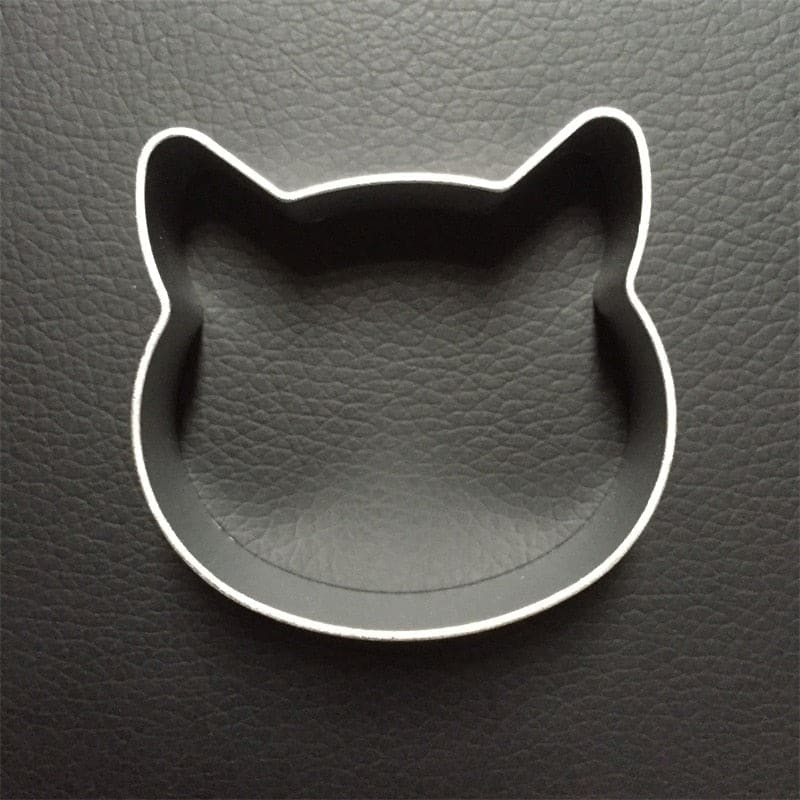 Adorable Aluminum Cat Head Cookie Cutter for Baking Fun-Cookie Cutter-1-Colydia