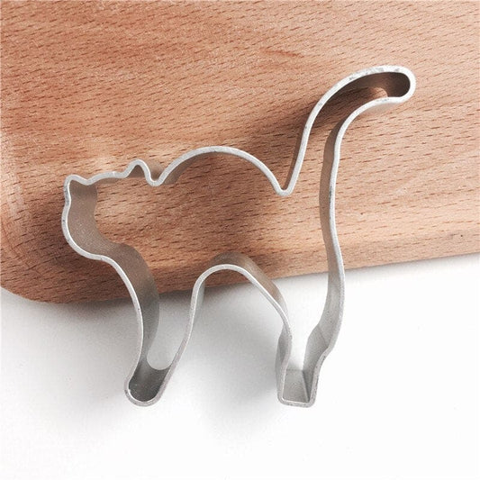 Stainless Cat Silhouette Cake Mold & Cookie Cutter for Baking-Cake Mold and Cookie Cutter-1-Colydia