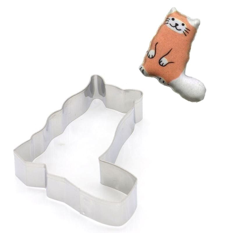 Adorable Cat-Shaped Cookie Cutters - Stainless Steel Set of 5-Cookie Cutters-7-Colydia