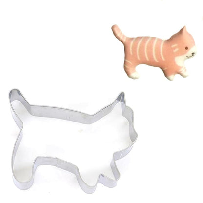 Adorable Cat-Shaped Cookie Cutters - Stainless Steel Set of 5-Cookie Cutters-10-Colydia