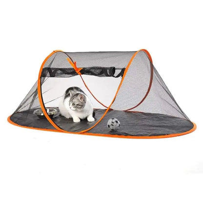 Portable Cat Tent: Foldable, Durable Enclosure for All Escape Artists-Cat Tent-2-Colydia