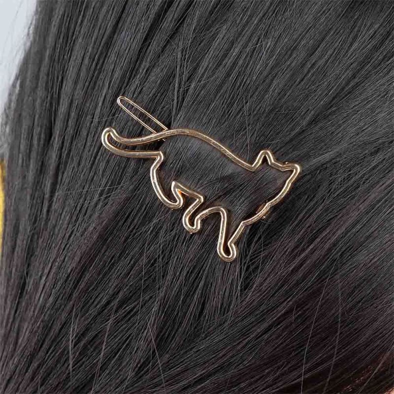 Gold & Silver Cat Ear Hairpin - Perfect Gift for Cat Lovers-Hairpin-Gold-3-Colydia