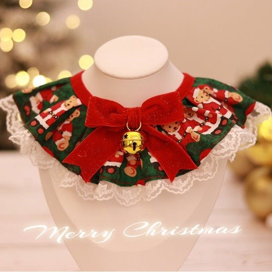 Adjustable Festive Bow Collar for Pets - Holiday Pet Accessory-Pet Accessory-XS-3-Colydia