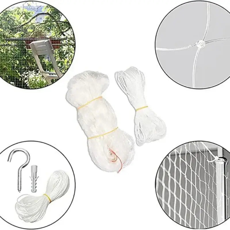 Cat Balcony Safety Net: Transparent, Durable, Easy-to-Install Mesh-Pet Safety Net-6-Colydia