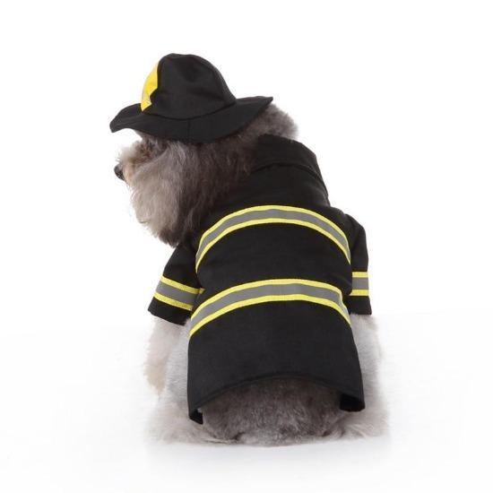 Pet Firefighter Hero Costume for Cats & Dogs - Halloween Outfit-Pet Costume-6-Colydia