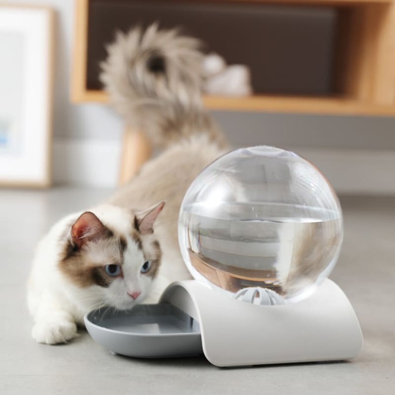 Stylish 2.8L Cat Water Fountain with Quiet Filtration System-Cat Water Fountain-8-Colydia